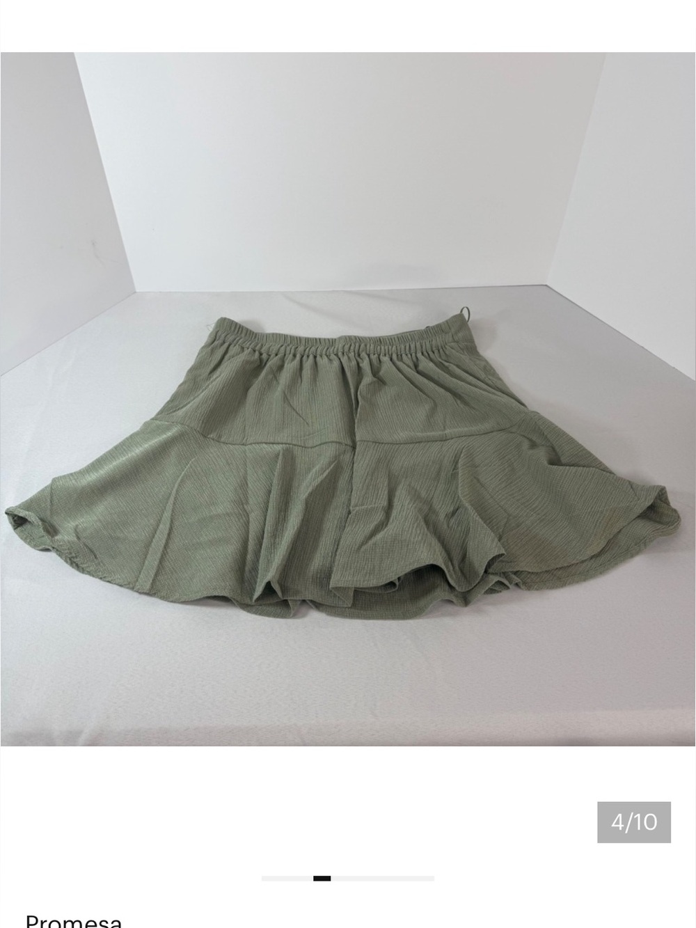 Promesa Green Mini Skirt Skort. Size S, M, L - Picture 3 of 5